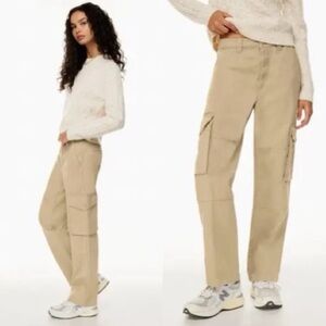 ARITZIA Tna Cargo Tan Pants Trousers